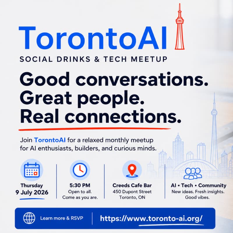 Cover Image for TorontoAI Monthly Social Drinks