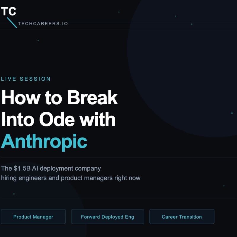 Cover Image for How to Break into Ode by Anthropic for Product Managers & Forward Deployed Engineering Roles