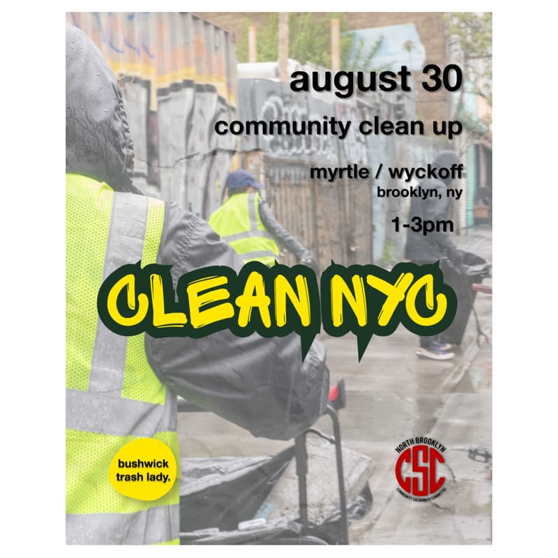 Cover Image for Community Clean up: Myrtle / Wyckoff!
