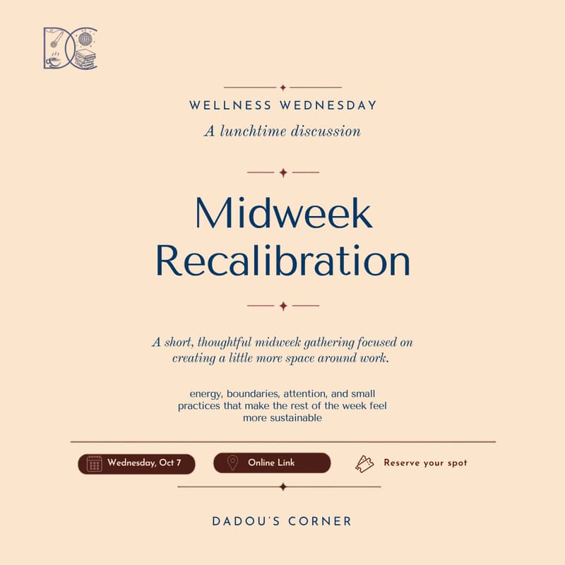 Cover Image for Wellness Wednesday: Midweek Recalibration