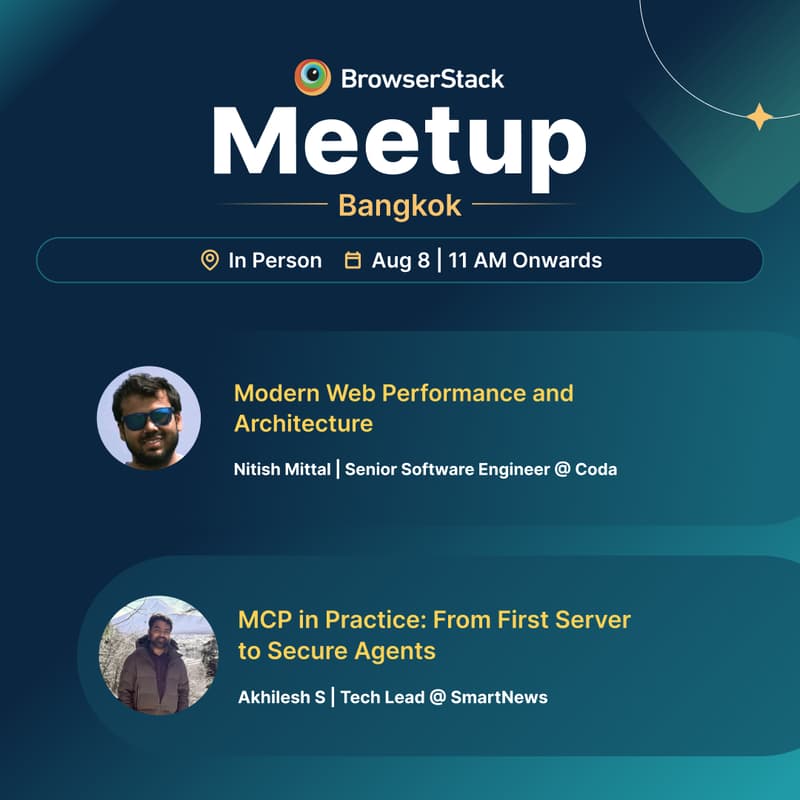 Cover Image for BrowserStack Meetup Bangkok: Mastering Modern QA Challenges