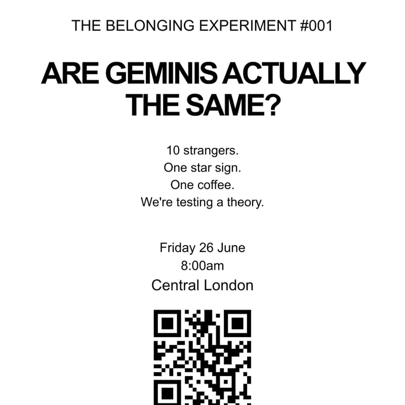 Cover Image for The Belonging Experiment 001