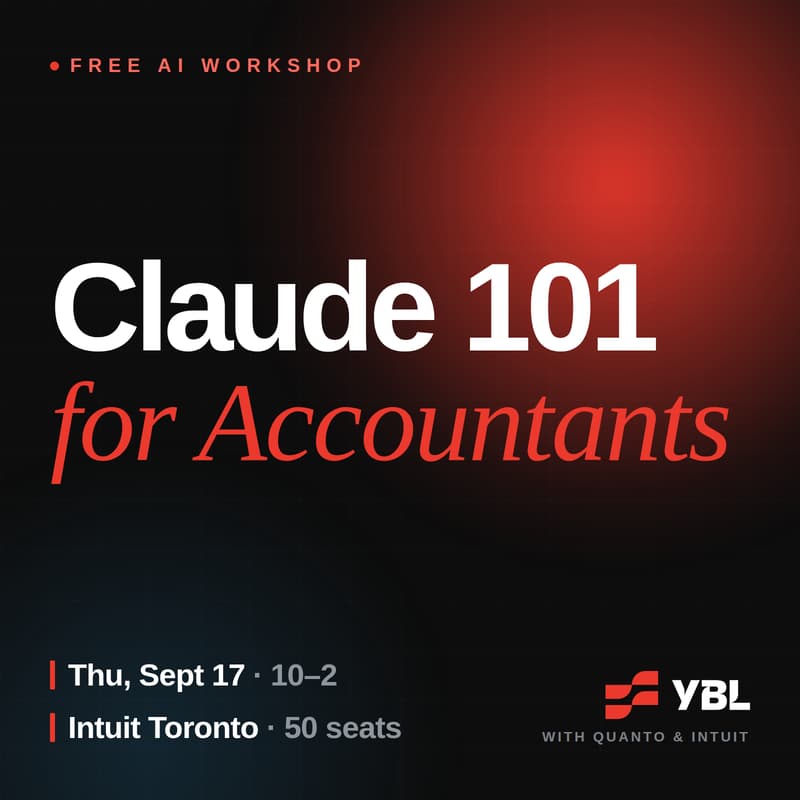 Cover Image for YBL AI Workshop: Claude 101 for Accountants