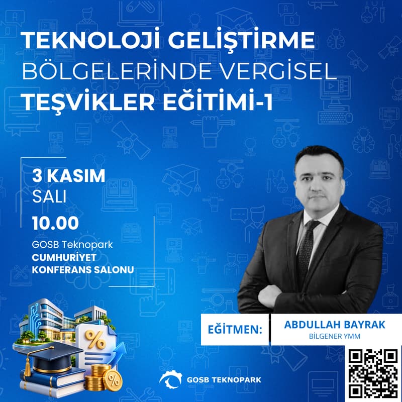 Cover Image for Teknoloji Geliştirme Bölgelerinde Vergisel Teşvikler Eğitimi-1