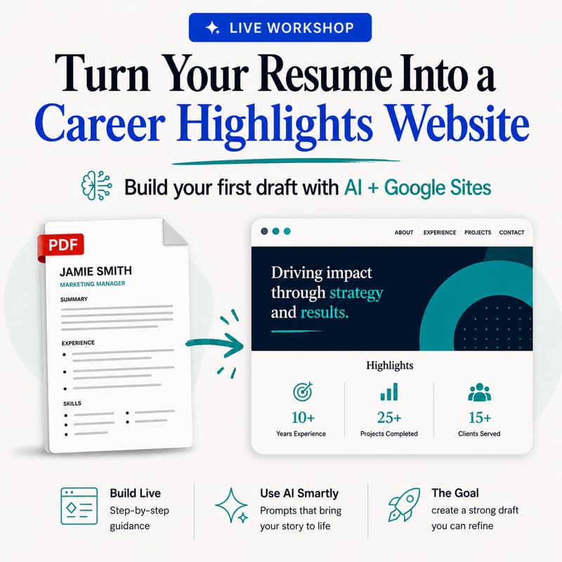 Cover Image for Turn Your Resume Into A Career Highlights Website With AI