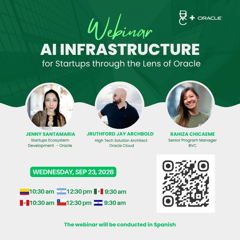 Cover Image for Webinar I AI Infrastructure for Startups through the Lens of Oracle