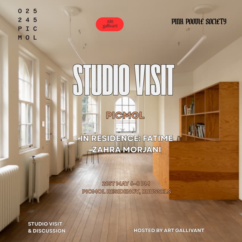 Cover Image for Brussels | Studio Visit & Private Tour | Fatim Zahra Morjani at PICMOL Residency