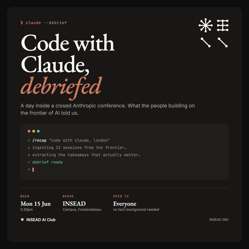 Cover Image for AI Club: Code with Claude, Debriefed