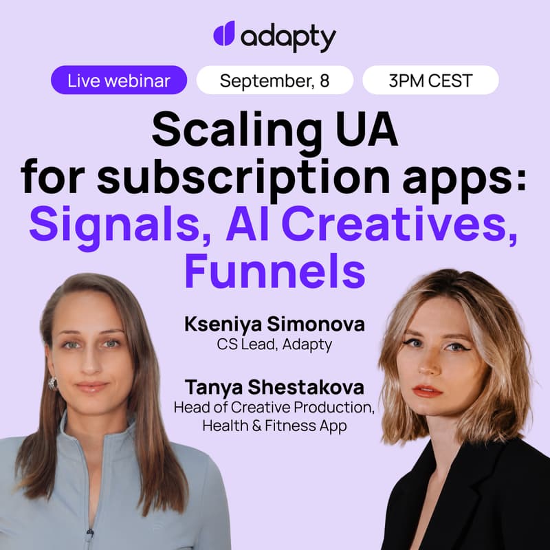 Cover Image for Scaling UA for Subscription Apps: Signals, AI Creatives, Consistent Funnels