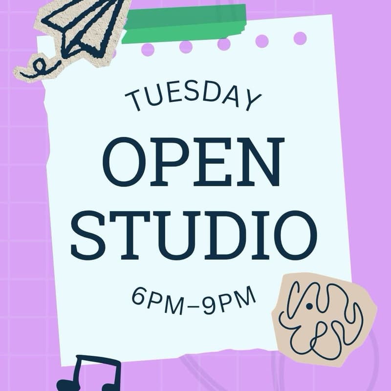 Cover Image for Tues 8/4 Open Studio Session