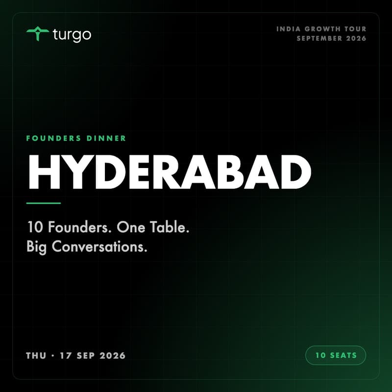 Cover Image for Turgo Founders Dinner — Hyderabad
