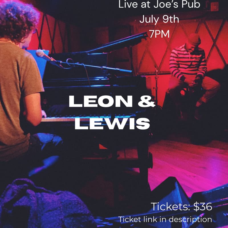 Cover Image for Leon & Lewis at Joe’s Pub