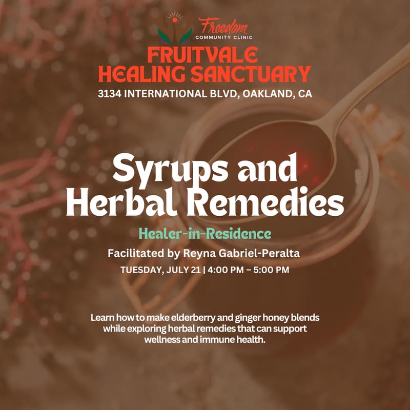 Cover Image for Syrups and Herbal Remedies / Jarabes y Remedios - Herbalist-in-Residence Workshop