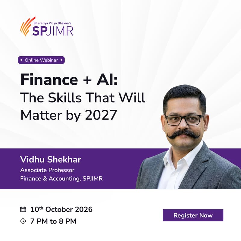 Cover Image for SPJIMR Faculty Live: The Future of Financial Analysis