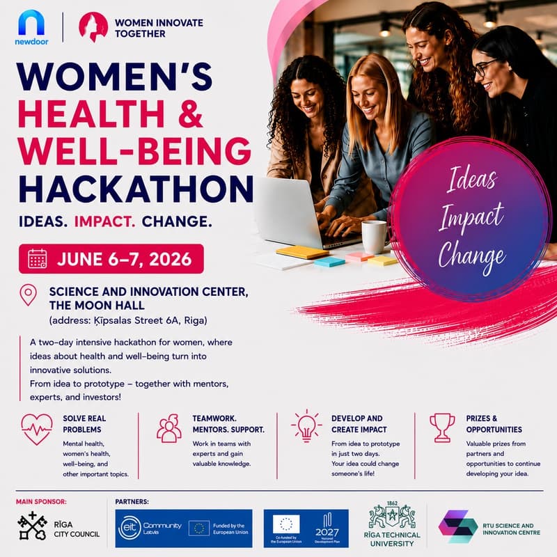 Cover Image for WOMEN’S HEALTH & WELL-BEING HACKATHON IN RIGA