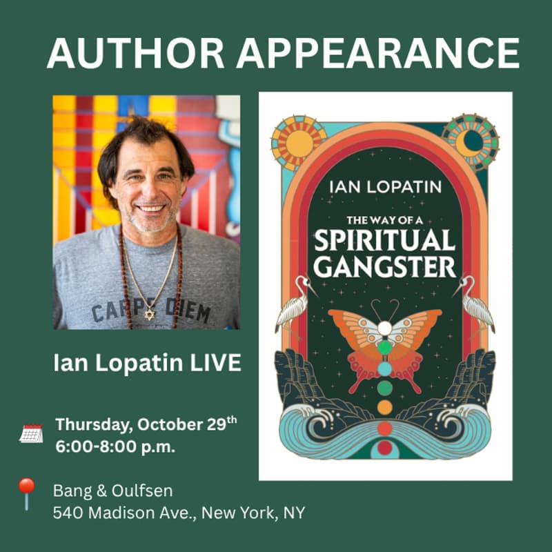 Cover Image for The Way of A Spiritual Gangster Author Appearance & Signing with Ian Lopatin