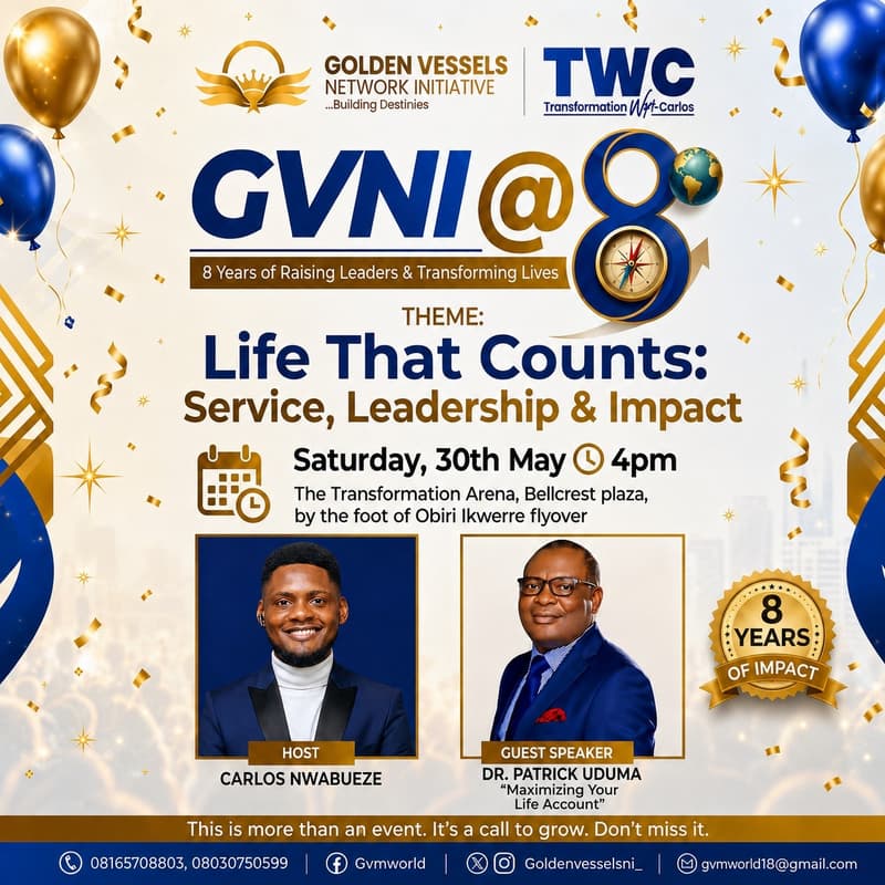 Cover Image for GVNI 8TH ANNIVERSARY CELEBRATION