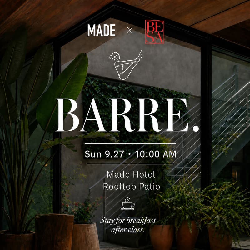 Cover Image for BARRE @ MADE Hotel