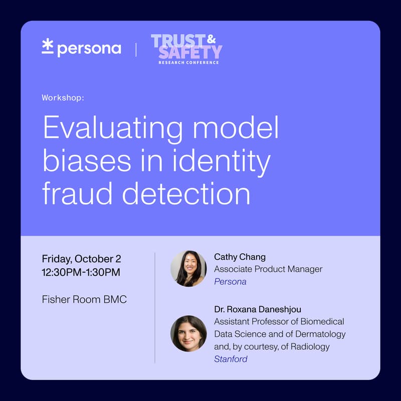 Cover Image for Stanford Trust & Safety Research Conference Lunch Workshop: Evaluating model biases in identity fraud detection