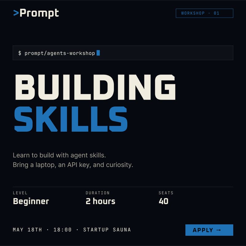 Cover Image for Prompt Workshop 1: Building Skills