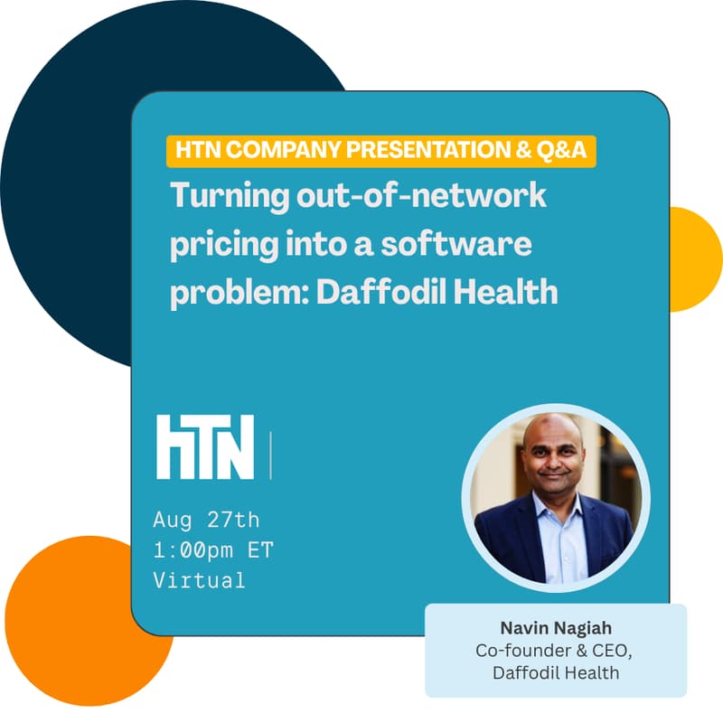 Cover Image for Turning out-of-network pricing into a software problem: Daffodil Health company presentation and Q&A with co-founder & CEO Navin Nagiah