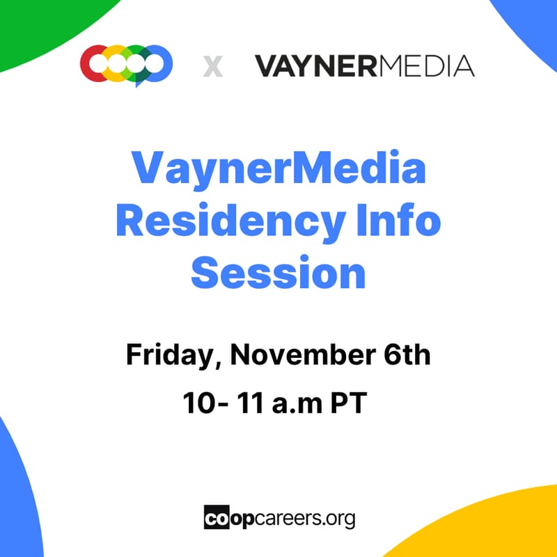 Cover Image for VaynerMedia Residency Programs Information Session