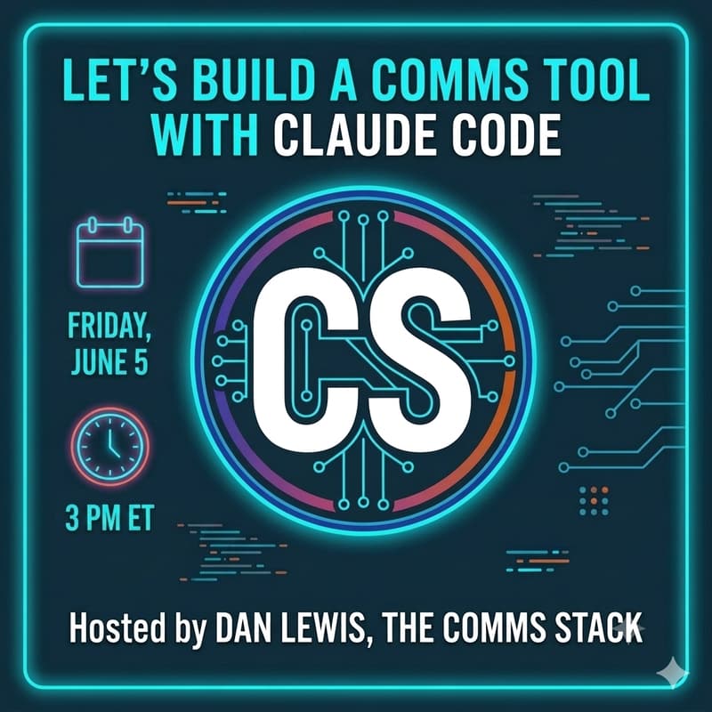 Cover Image for Let's Build a Comms Tool with Claude Code