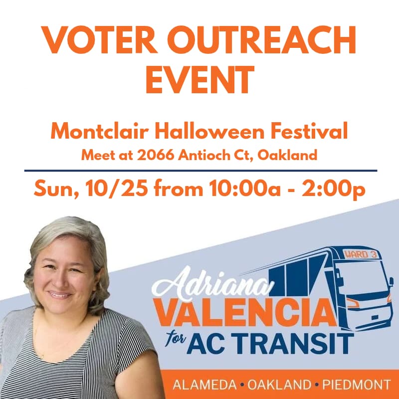 Cover Image for Voter outreach for Adriana Valencia and Yes on RTM at the Montclair Halloween Festival