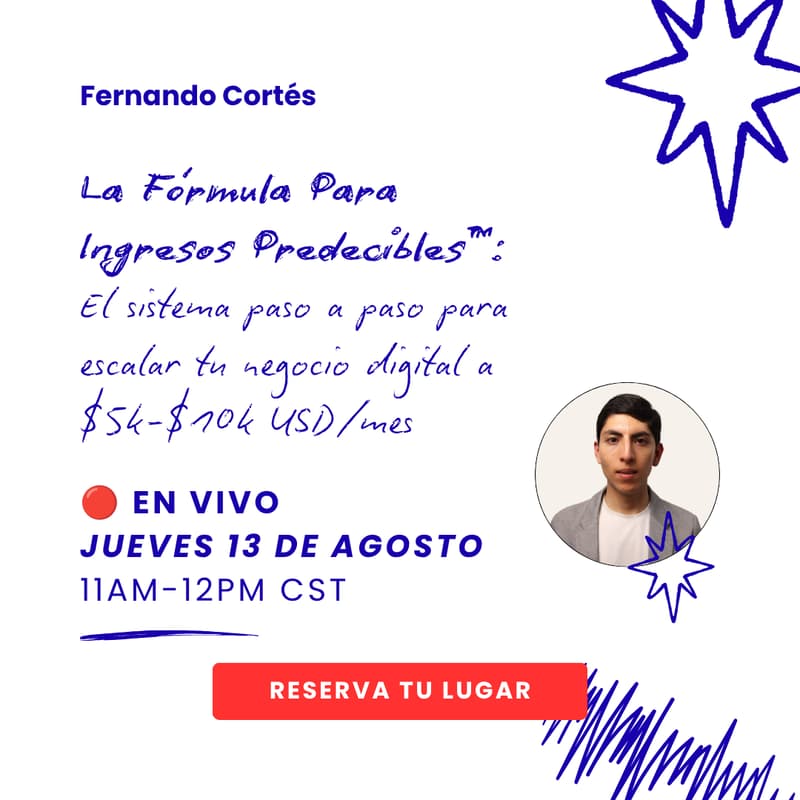 Cover Image for La Fórmula Para Ingresos Predecibles™: El sistema paso a paso para escalar tu negocio digital a $5k-$10k USD/mes