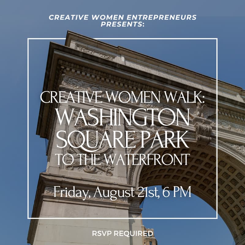 Cover Image for Creative Women Walk: Washington Square Park to the Waterfront
