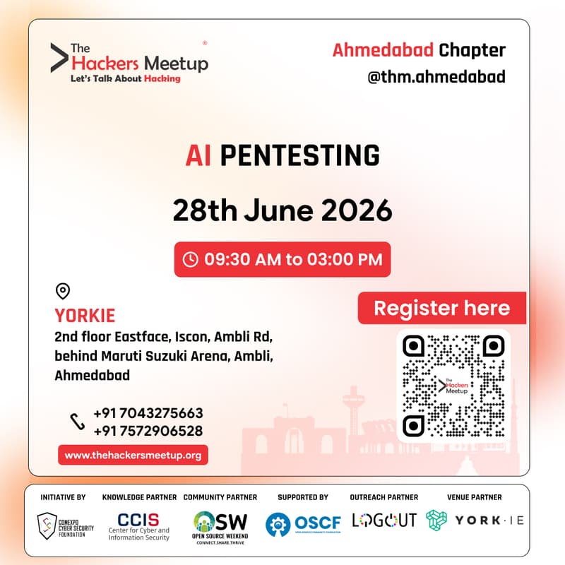 Cover Image for The Hacker Meetup Ahmadabad - June