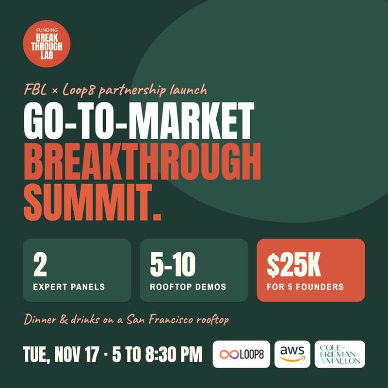 Cover Image for 🚀 GTM Breakthrough Summit | $25K Founder Opportunity