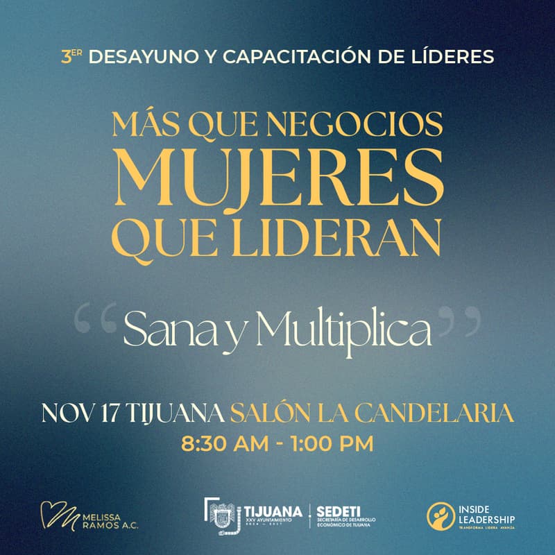 Cover Image for 3er Desayuno-Capacitación | Mujeres que Lideran