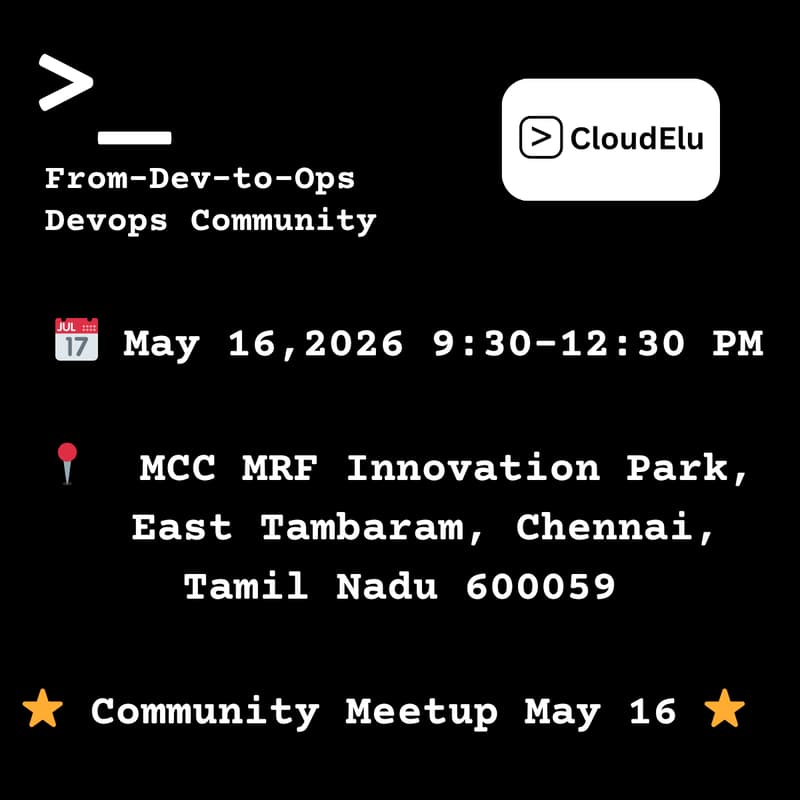 Cover Image for From-Dev-to-Ops | Devops Community Meetup May 16