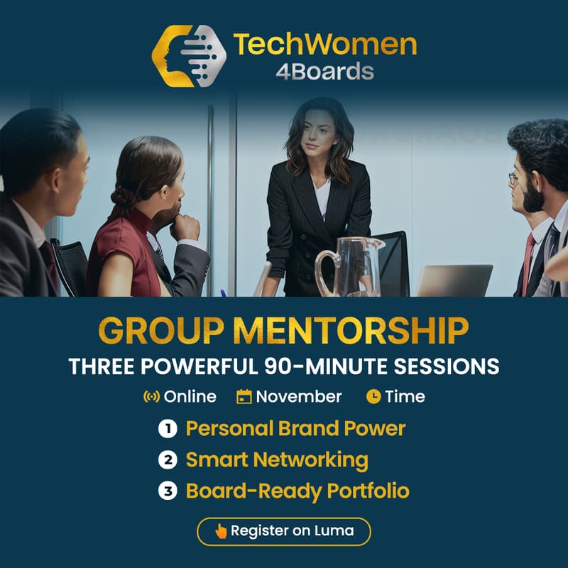 Cover Image for Group Mentorship - From Visibility to the Boardroom