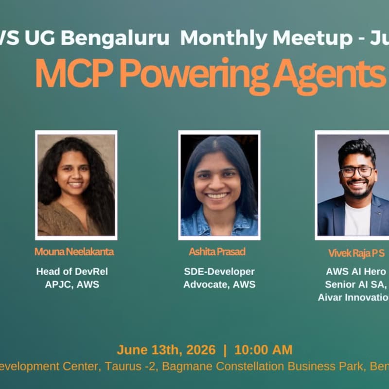 Cover Image for AWS Meetup June - MCP Powering Agents