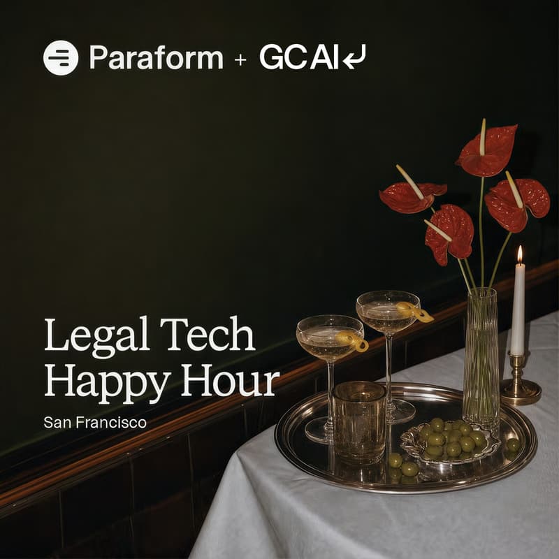 Cover Image for Legal Tech Happy Hour with Paraform & GC AI