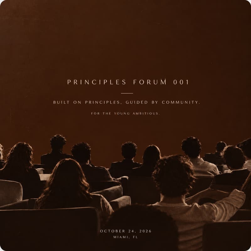 Cover Image for Principles Forum 001