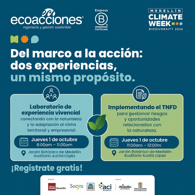 Cover Image for Laboratorio vivencial: Naturaleza, clima, acción territorial y empresarial – Taller & Networking