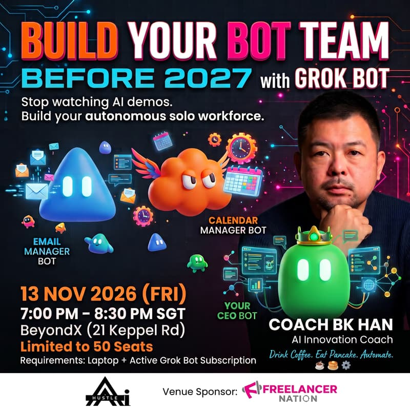 Cover Image for BUILD YOUR BOT TEAM (GROK BOT) BEFORE 2027