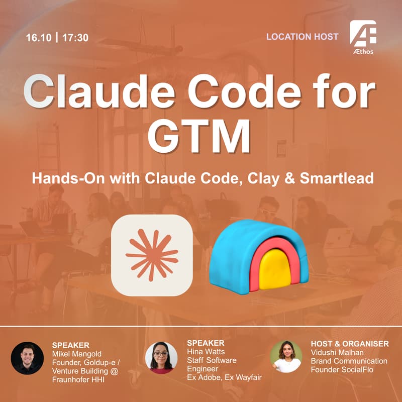 Cover Image for Hands-On GTM Engineering: Build a Real Outbound Pipeline with Clay, Claude & Smartlead ⚙️