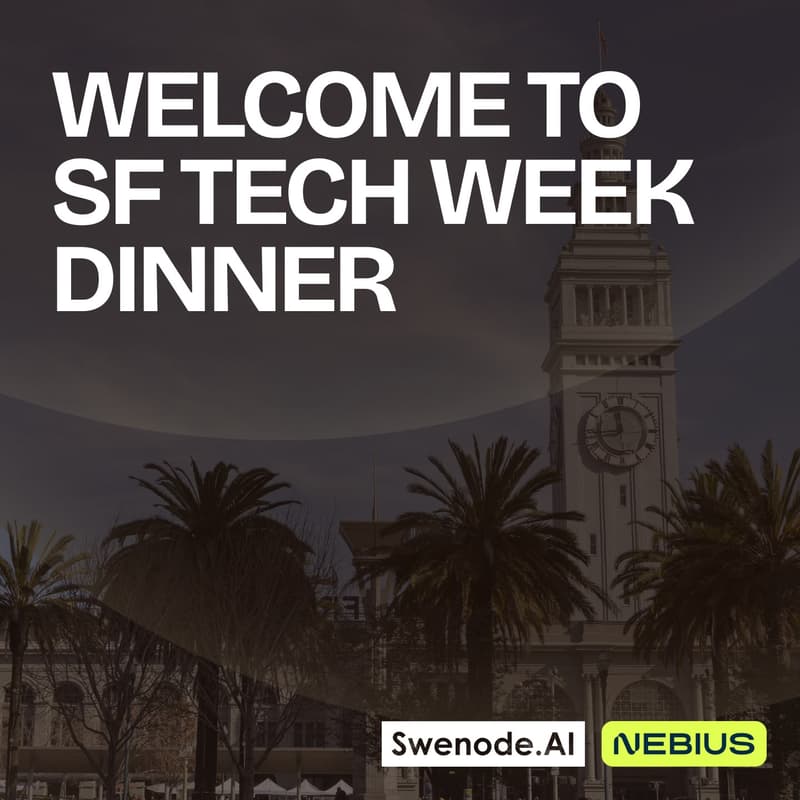 Cover Image for Welcome to SF TECH WEEK dinner