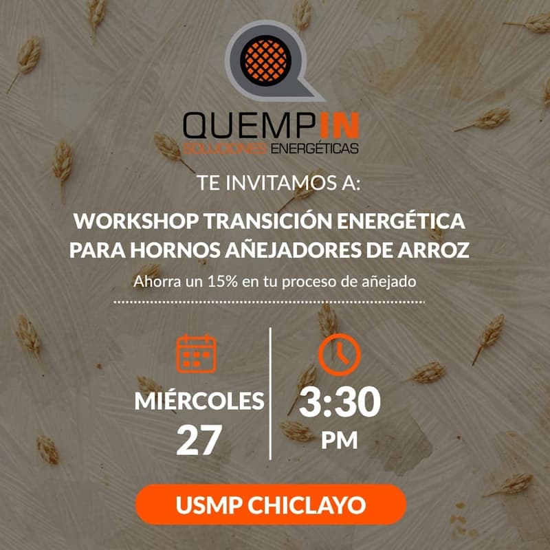 Cover Image for Workshop Transición Energética para Hornos Añejadores de Arroz