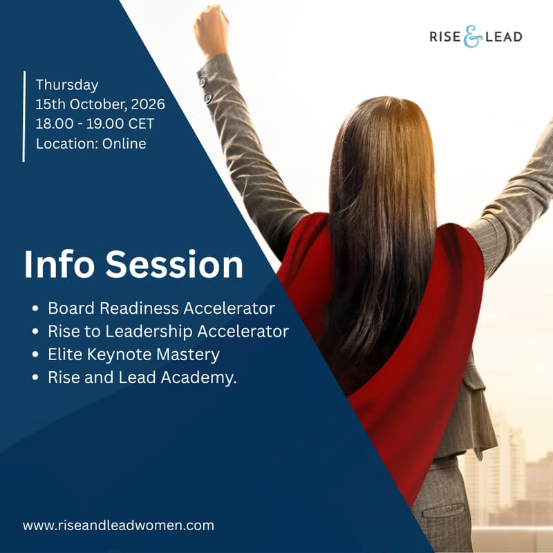 Cover Image for Information Session: Rise & Lead Programmes