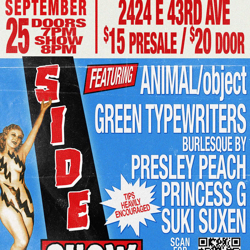 Cover Image for Animal/object + Green Typewriters + Burlesque by Presley Peach, Princess G, and Suki Suxen