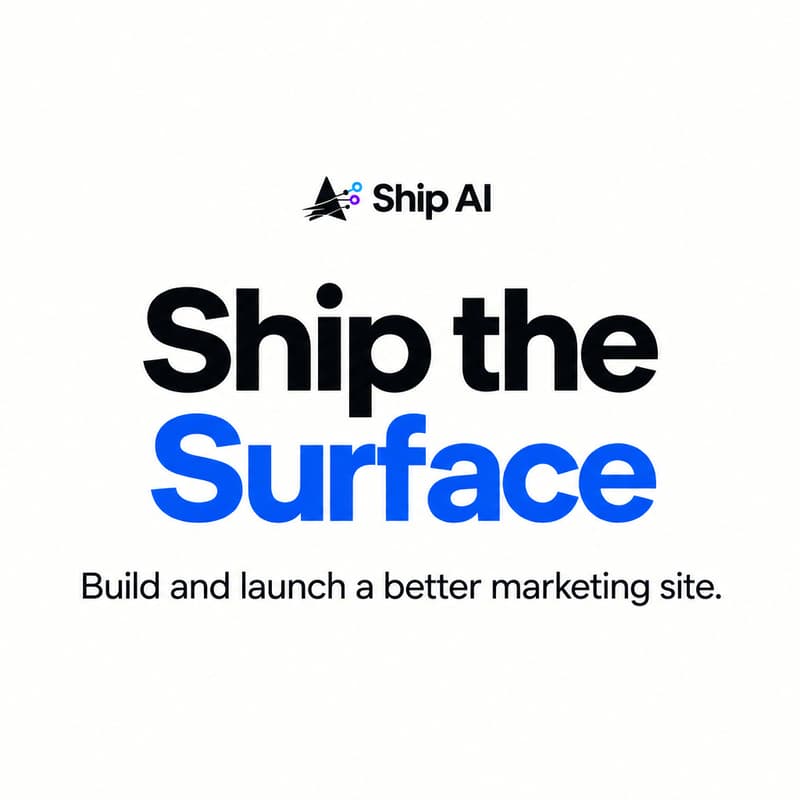 Cover Image for Ship the Surface