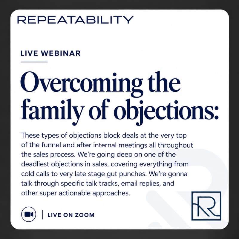 Cover Image for Overcoming the family of objections: "We have no budget" and "We're not buying any new tools right now"