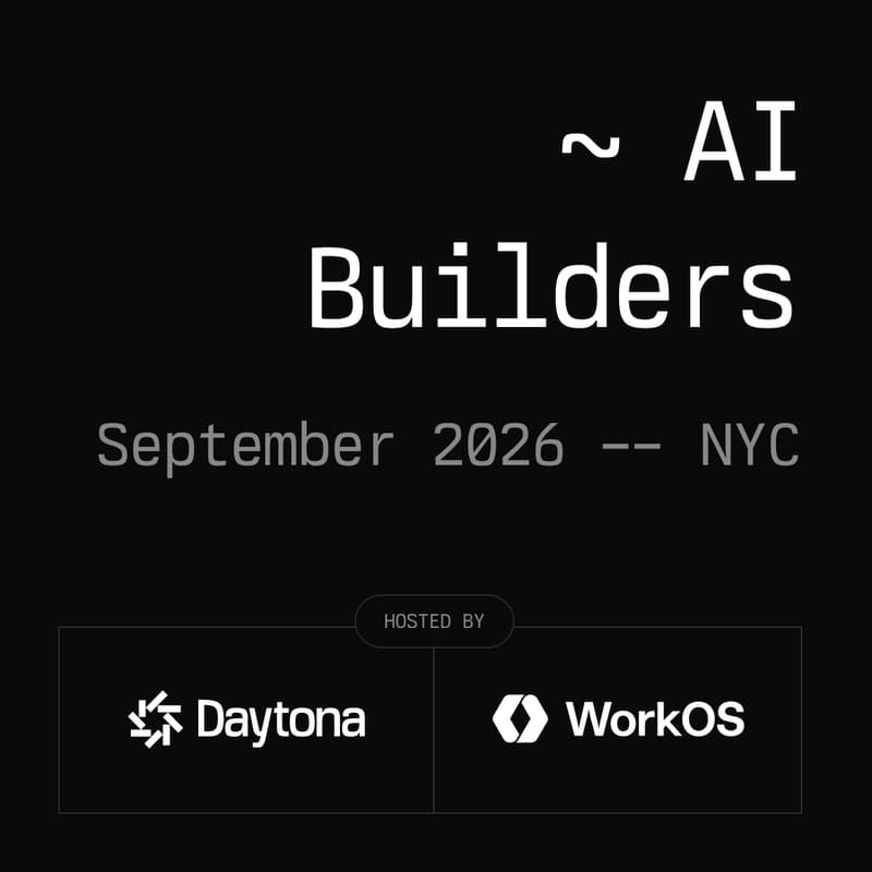 Cover Image for Daytona AI Builders - NYC, September 2026