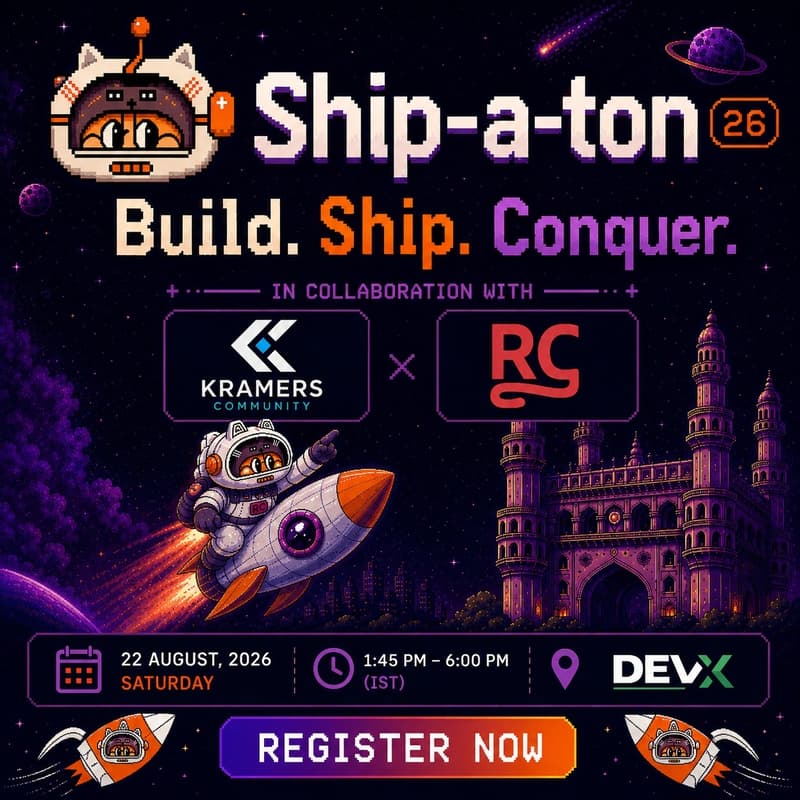 Cover Image for Shipaton 2026 Hyderabad: RevenueCat x Kramer's Community
