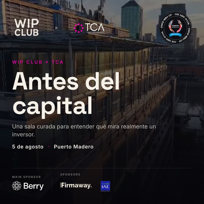 Cover Image for Investor Room - Entrá en el criterio del inversor . WIP CLUB